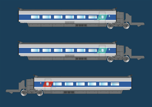 AZAR models T01-AB2 - TGV Sud-Est - Atlantique - z
