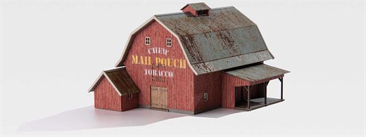 Archistories 107221 Gambrel Barn | Red Kit