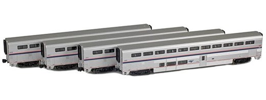 AZL 72053-2 - Superliner 4-Pack Amtrak Phase IVb