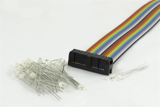 Lenz 80145 - LY145 32 LEDs inkl. Anschlusskabel f