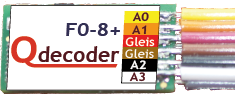 Qdecoder QD084 - F0-8+ Funktionsdecoder