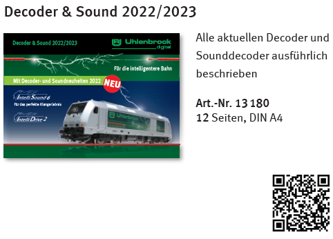 Uhlenbrock 13180 - Decoder + Sound Prospekt 2022/2