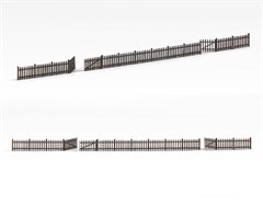 Archistories 811201 Picket Fence Kit Brown