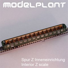 modelplant M-0014 - Abteilw. 2. Kl. D-Zug Innenein