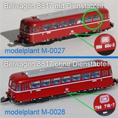 modelplant M-0027 - Inneneinr. Schienenbus, Elfenb