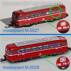 modelplant M-0028 - Inneneinr. Schienenbus, blau
