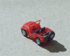 Ratimo 50035 - Jeep Willi, rot, Windschutzscheib