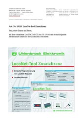 Uhlenbrock 19110 - LocoNet-Tool Zusatzlizenz