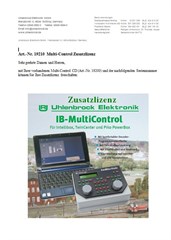 Uhlenbrock 19210 - Multi-Control Zusatzlizenz