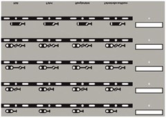 Uhlenbrock 69096 - Track-Control Folie Signal-Symb