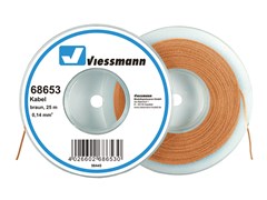 Viessmann 68653 - Kabel 25 m, 0,14 mm, braun
