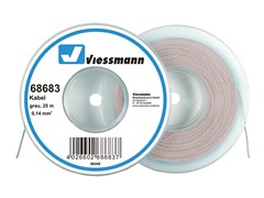 Viessmann 68683 - Kabel 25 m, 0,14 mm, grau