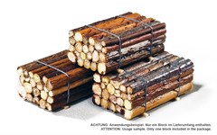 Zmodell UNI-006 - Block of stacked wooden trunks
